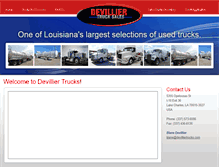 Tablet Screenshot of devilliertrucks.com